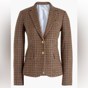 J Crew Houndstooth Schoolboy Blazer
